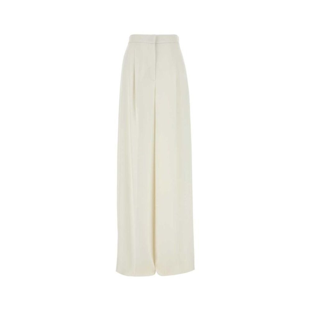 Max Mara Women White Crepe Manetta Wide-Leg Pant